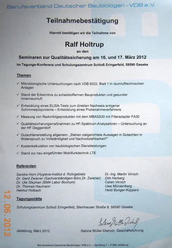 Seminar Qualitätssicherung VDB