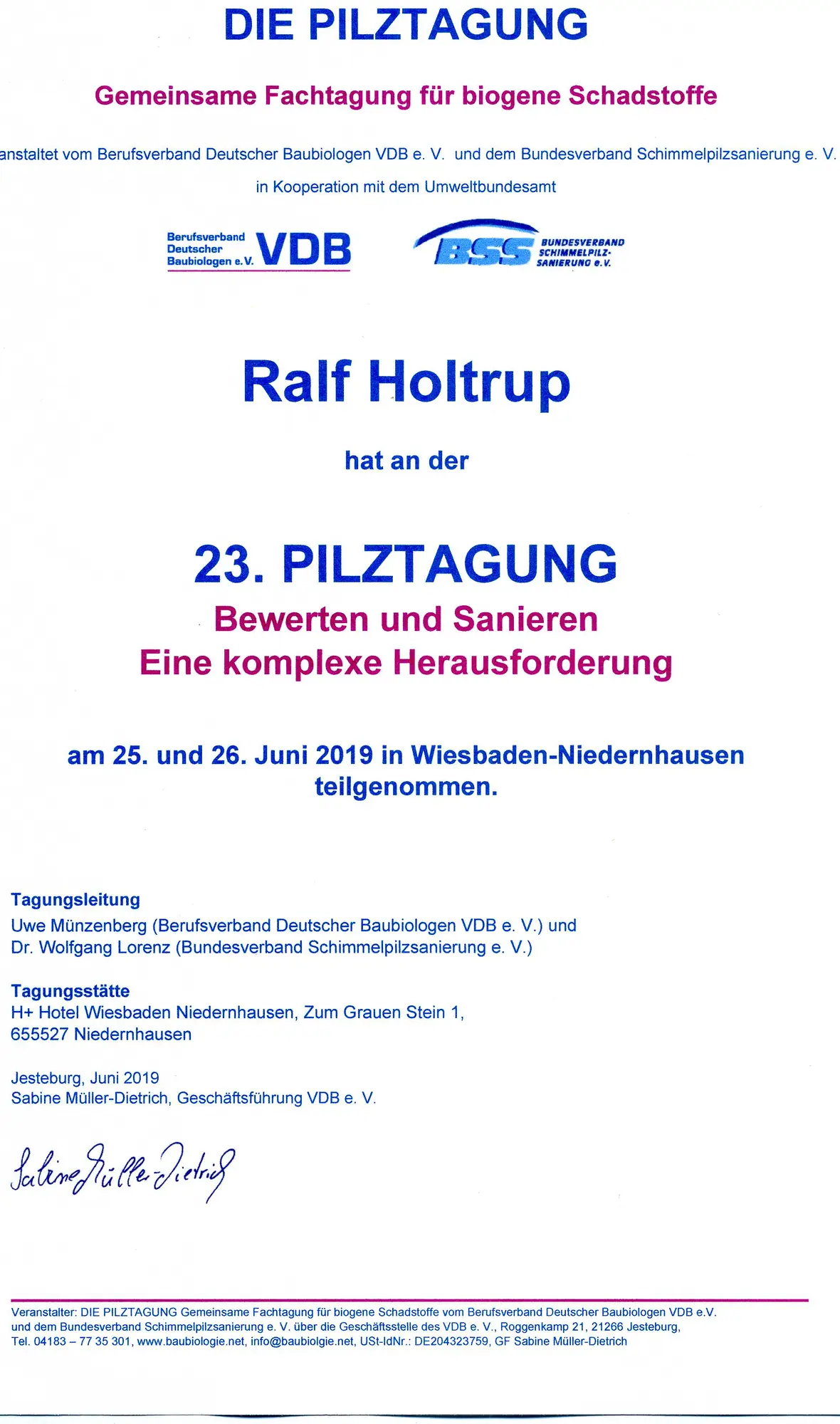 Schimmelpilz Tagung Schimmel Bewerten Und Sanieren VDB
