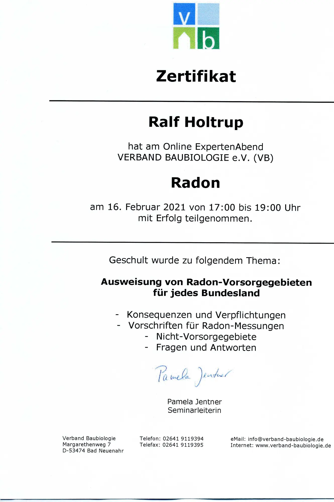 Seminar Radon VB